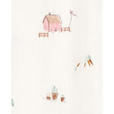 Set de Pijama y Gorro Crema Floral